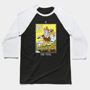 The Fool - Mystical Medleys - Vintage Rubber Hose Cartoon Tarot Baseball T-Shirt